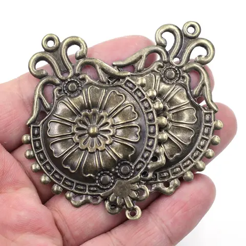 Металлические подвески-розы ShengCong, набор из 10 штук