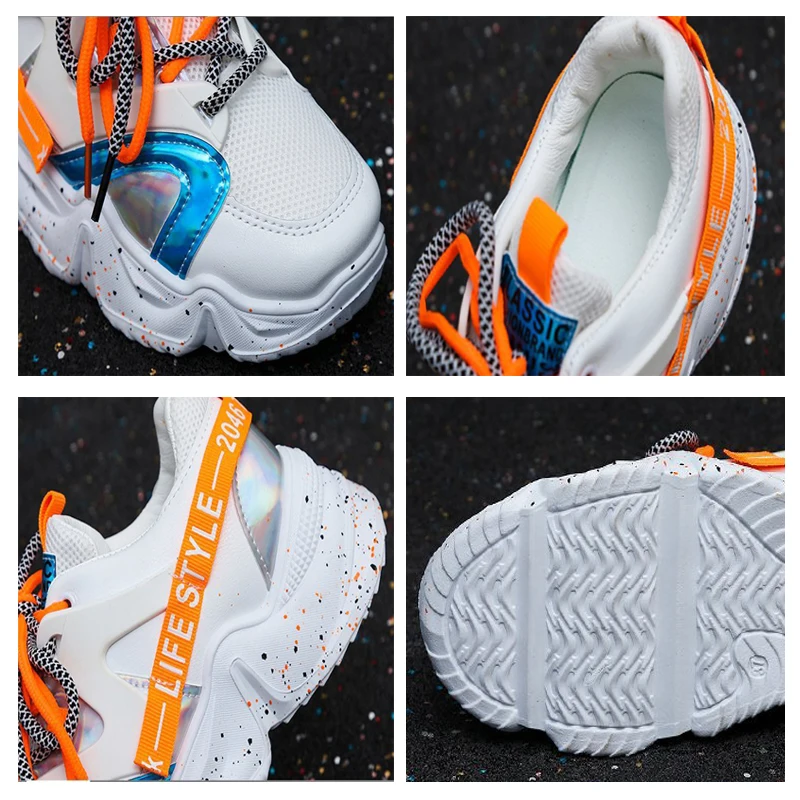 

2021 Women's Breathable Comfortable Lace-up Mesh Platform Women Sneakers Designer Outdoor Running Shoes Fashion Vulcanize Shoes