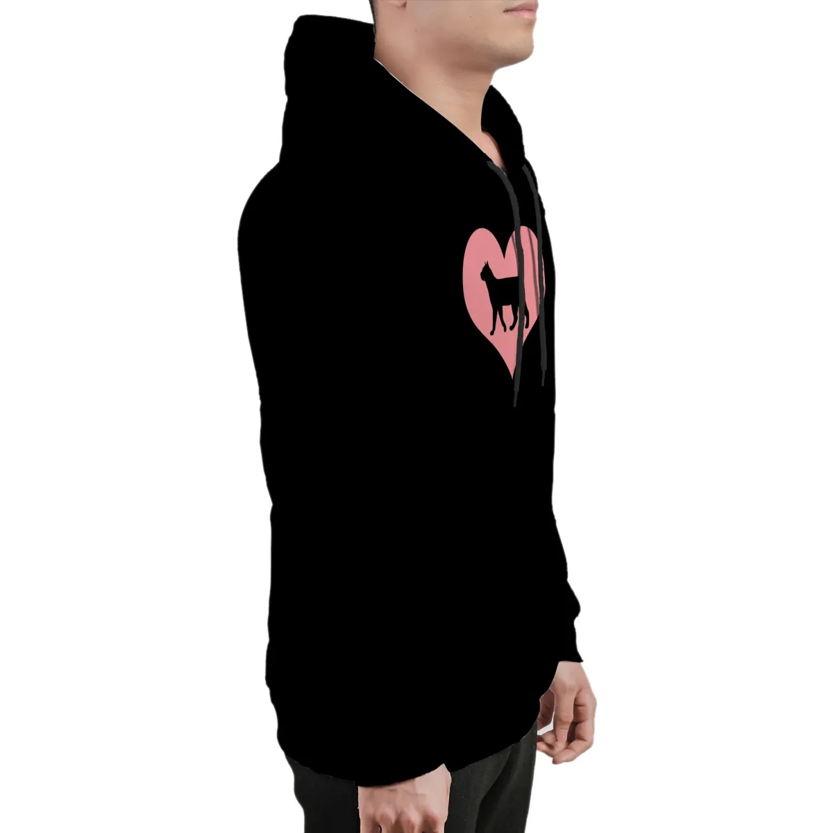 

Men's Hoodie Cute CatCustom Cotton Funny Streetwear Hip-Hop Mens Clothes 37341