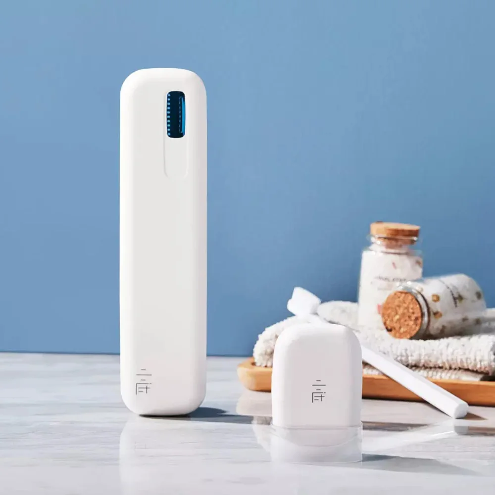 99.9% sterilization rate xiaoda Portable Toothbrush Sterilizer Box USB Rechargeable UVC Disinfection Case | Бытовая техника
