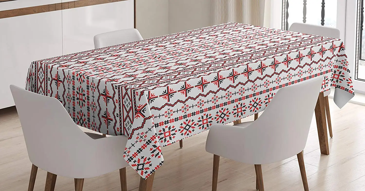 Традиционная скатерть классический Восточно Европейский румынский узор со