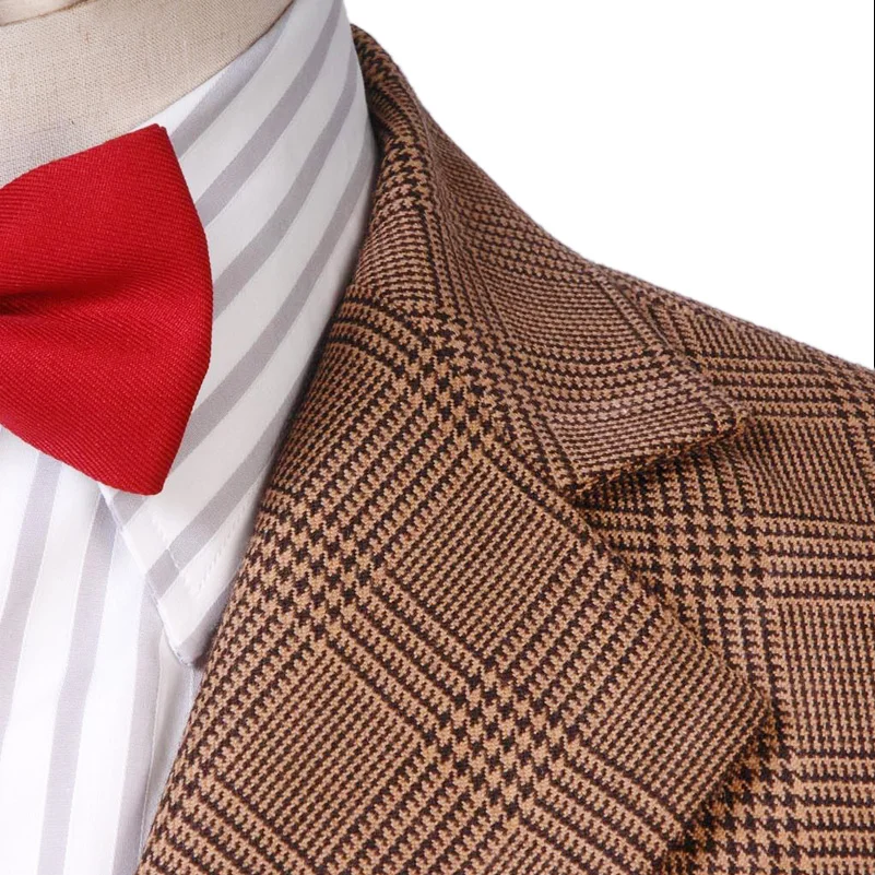 Костюм для косплея Доктора Кто Cossky 11th мужской пиджак в клетку с