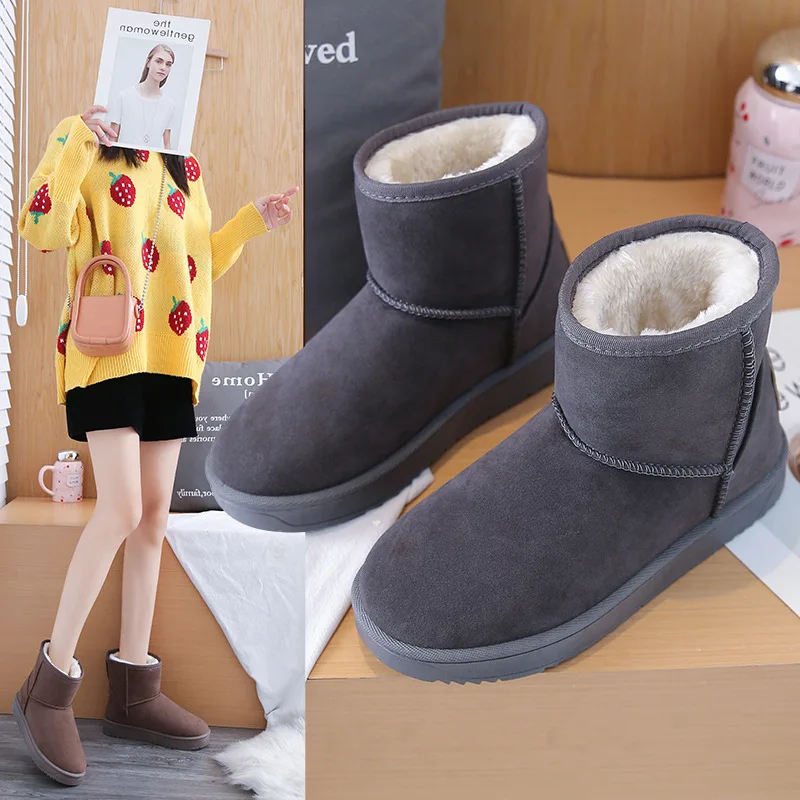 Snow Boots 2021 Women Winter Platform Ankle Shoes Plush Warmth Bottes Female Sports Casual Ladies High Quality Botas De Mujer | Обувь