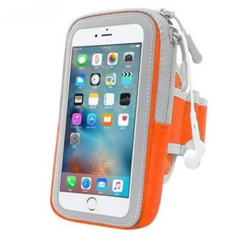 Orange Водонепроницаемая Спортивная нарукавная Сумка для бега для iphone Xs Max XR X 8 7 7S 6 6s plus, нарукавная повязка, чехол для телефона - Цвет: Orange