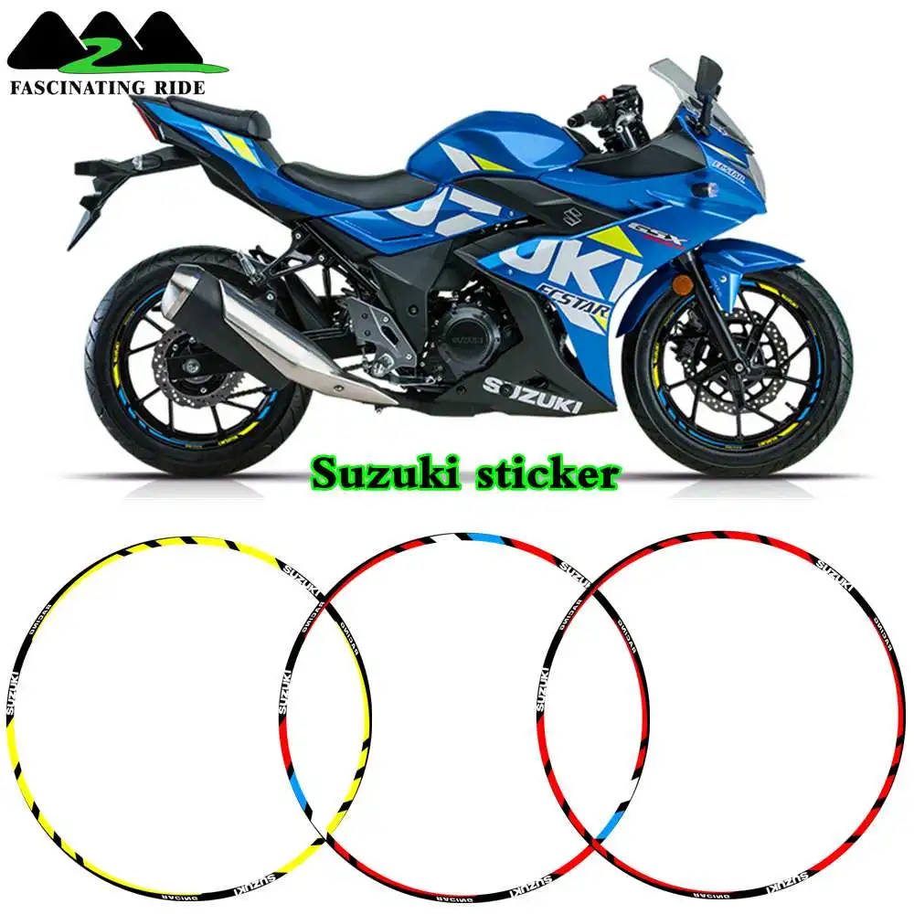 Для Suzuki GSXR750 GSXR250 GSXR600 GSXR1000 мотоциклы наклейки на колеса Водонепроницаемые