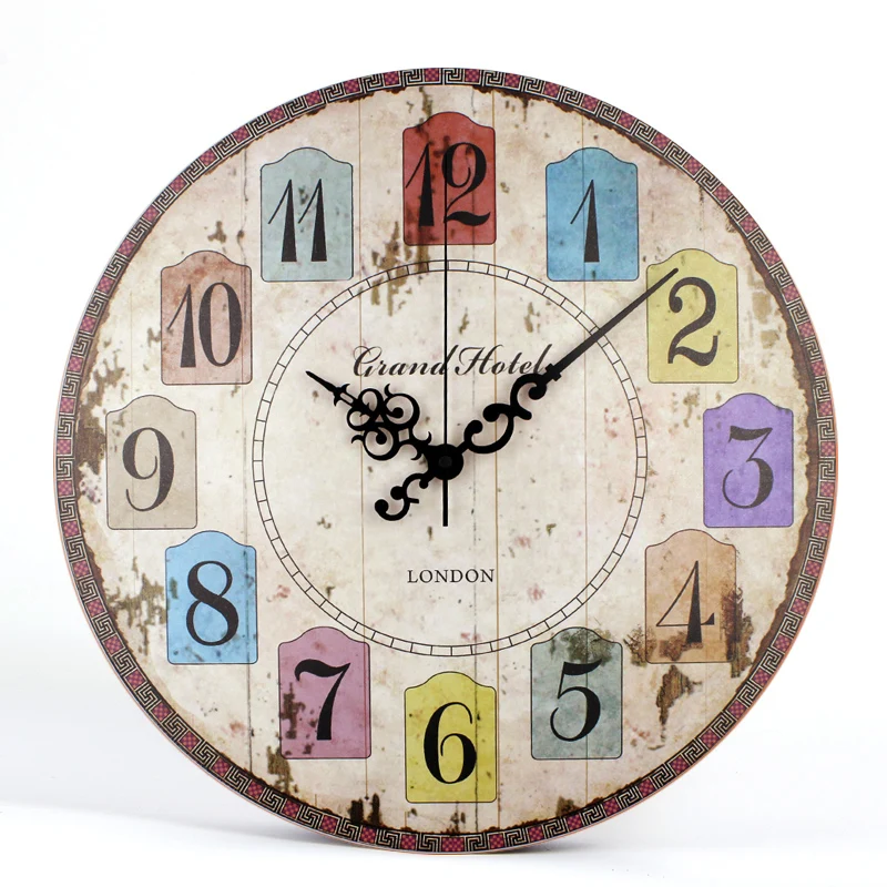 Домашние декоративные винтажные большие настенные часы современный дизайн