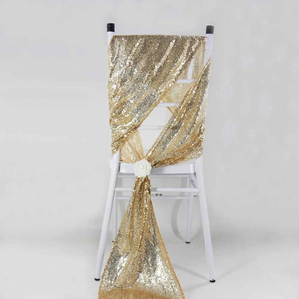 

5pcs High-grade Sequin Table Runner Wedding Sparkly Bling Wedding Party Christmas Decoration Gold Silver Solid Color 30x275CM