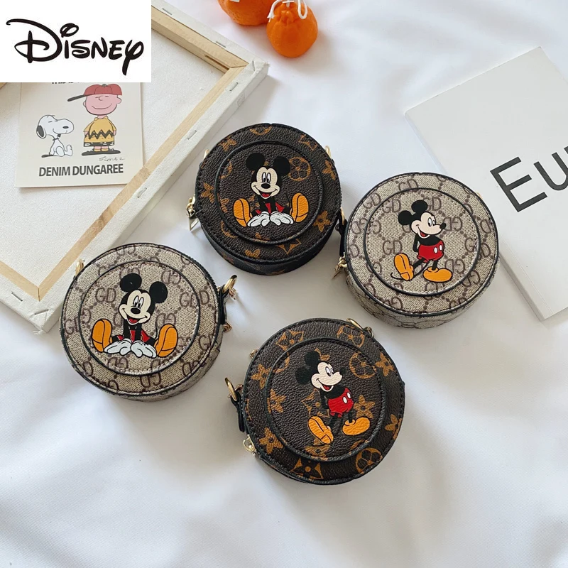 

Disney Mickey's New Girls Messenger Bag Fashion Shoulder Bag Trendy Mini Coin Purse for Children's Birthday Satisfaction Gifts