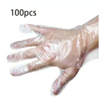 100 шт прозрачные одноразовые перчатки сад дома ресторана Еда кухонные принадлежности, приспособления для Кухня Еда Водонепроницаемый Услуги чистящие перчатки