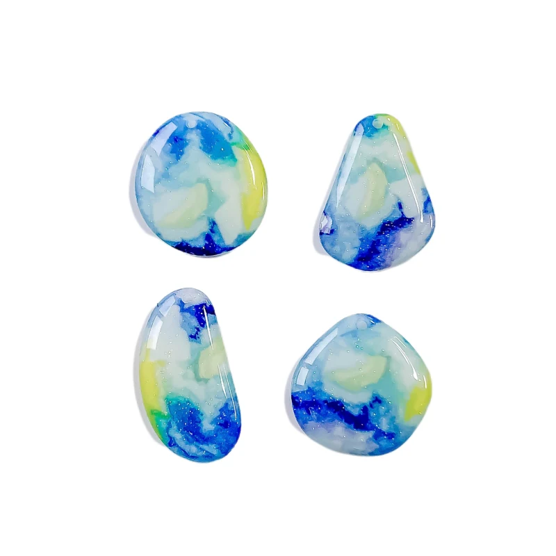 

DIY Acrylic Resin Vintage Eardrop Pendant Handmade Material Jewelry Making Supplies Wholesale Earring Charms Accessories 6pcs
