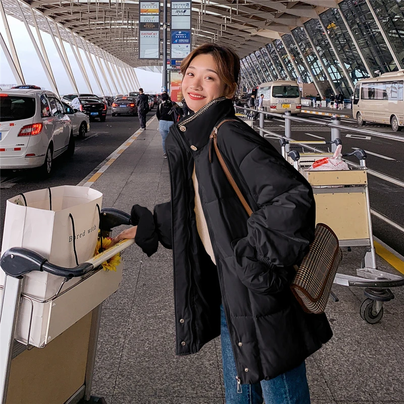 

Down Jacket Women Parkas Solid Warm Thick Loose Long Coat Women Female Winter Jackets Women Jackets Winter Clothes Women 2020