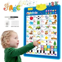 electronic interactive alphabet wall chart talking abc 123 music poster best educational toy for toddler kids