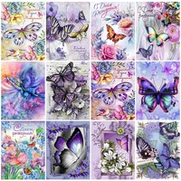 diamond painting animal diy picture diamond embroidery full square butterfly rhinestones 5d diy flower home decoration
