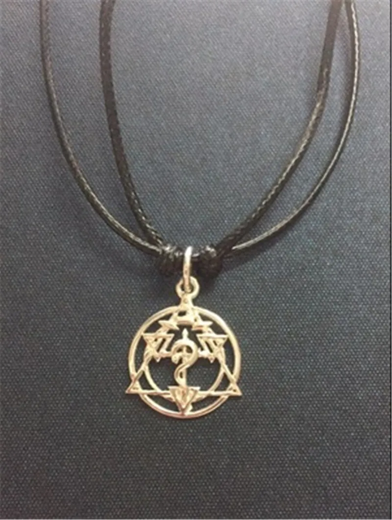 Аниме Стальной алхимик Эдварда Элрика стальной алхимический кулон ожерелье 925