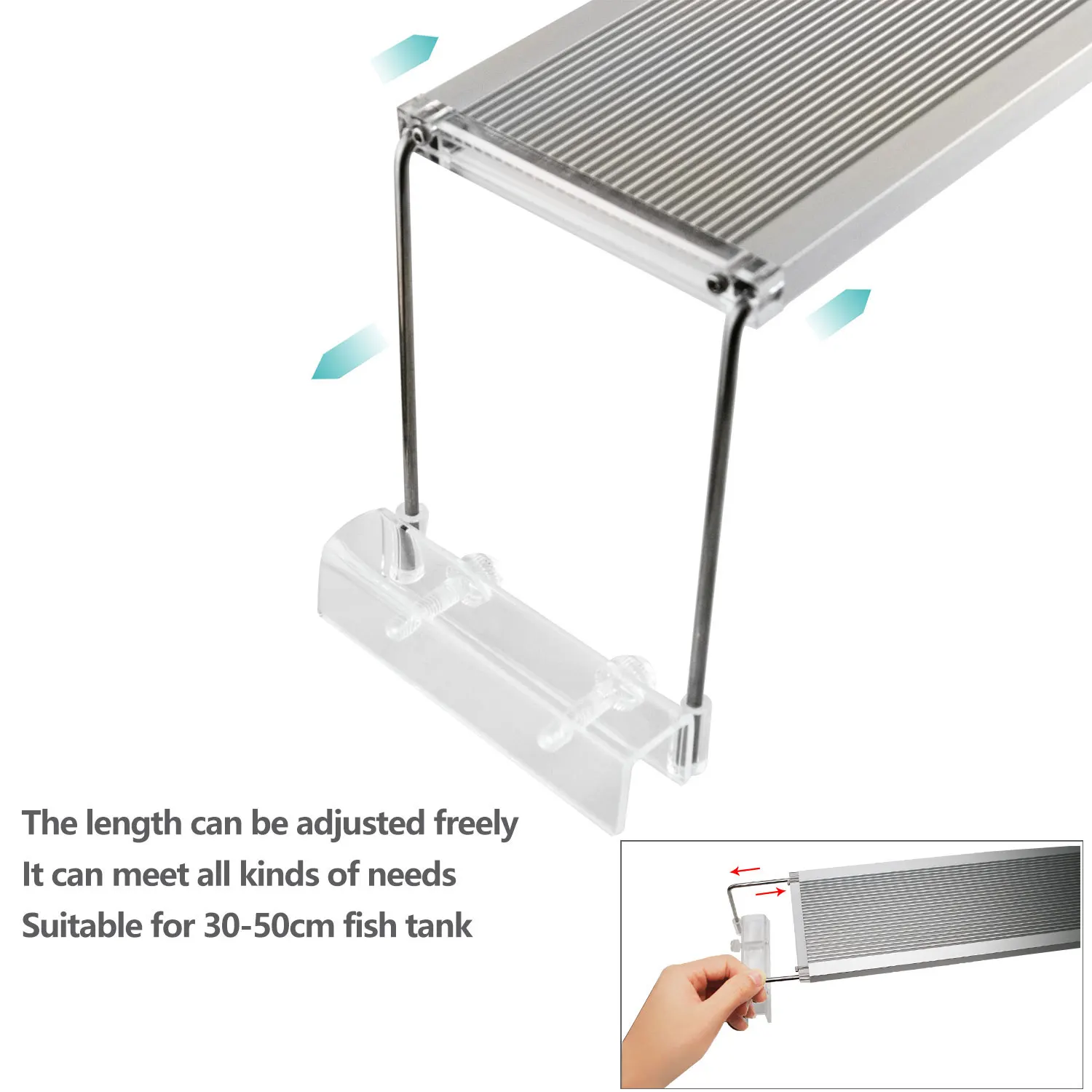 저렴한 스마트 램프 수족관 80CM 해양 LED 낚시 조명 일몰 바닷물 물고기 탱크 조명 RGB 수족관 장식 램프 식물용