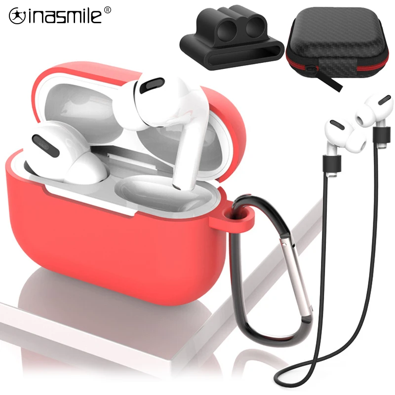 Роскошный комплект из 2/4 предметов чехол для Air pods 3 Pro мягкий силиконовый Apple Airpods
