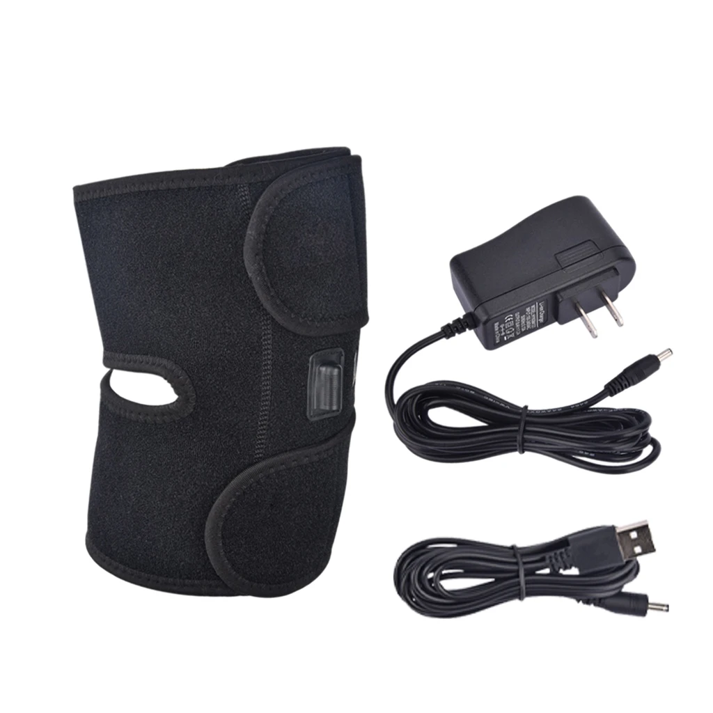 

Heated Knee Brace Wrap Support Knee Heating Pad for Cramps Recovery Elderly Pain