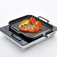 abq korean non stick grill pan bbq plate bakeware for kitchen indoor outdoor party camping bbq grilling family bbq buffet