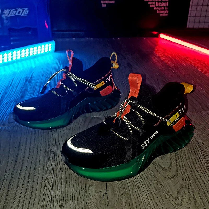 

2020 new summer breathable mesh men's running shoes jogging gym training outdoor sports shoes red green brand sports shoes