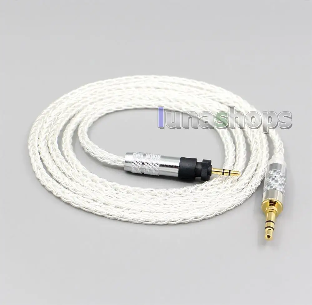 

LN006535 8 Core Silver Plated OCC Earphone Cable For Shure SRH840 SRH940 SRH440 SRH750DJ Philips SHP9000 SHP8900