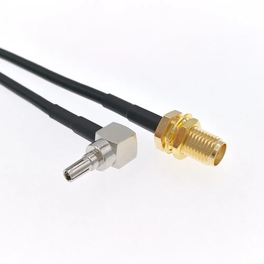 Оптовая продажа 100 шт. Штекерный разъем CRC9 под прямым углом к гнезду SMA RG174 RF