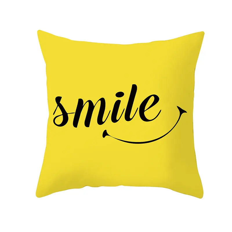 

Yellow Geometric Cushion Cover Polyester Decorative Pillow Covers Pillowcase Modern Home Decoration 45*45cm 10042