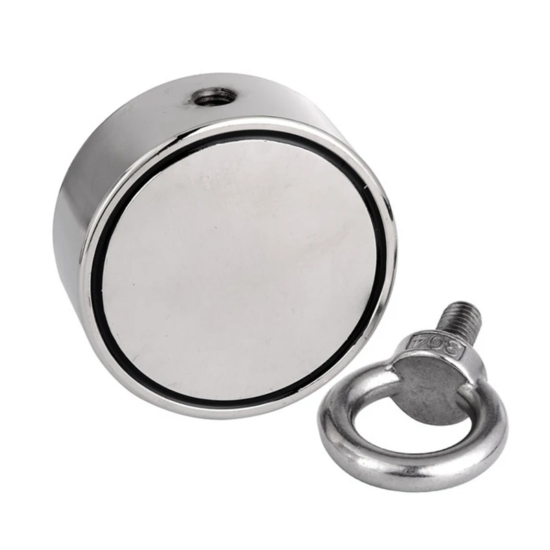 

Strong Powerful 400kg Neodymium Hook Salvage Magnet River Fishing Equipments Holder Pulling Mounting Pot with 10M Rope Magnet