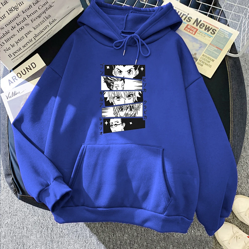 

Hunter X Hunter Hoodies Killua and Gon Classic Hooded Harajuku Casual Unisex Streetwear Women Men Oversized Hoody Sweatshirts