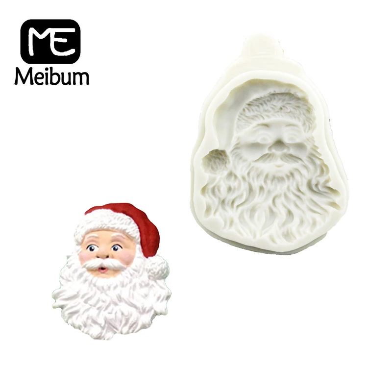 Meibum Рождество Санта Аватар шаблон Силиконовый помадка торт плесень печенье