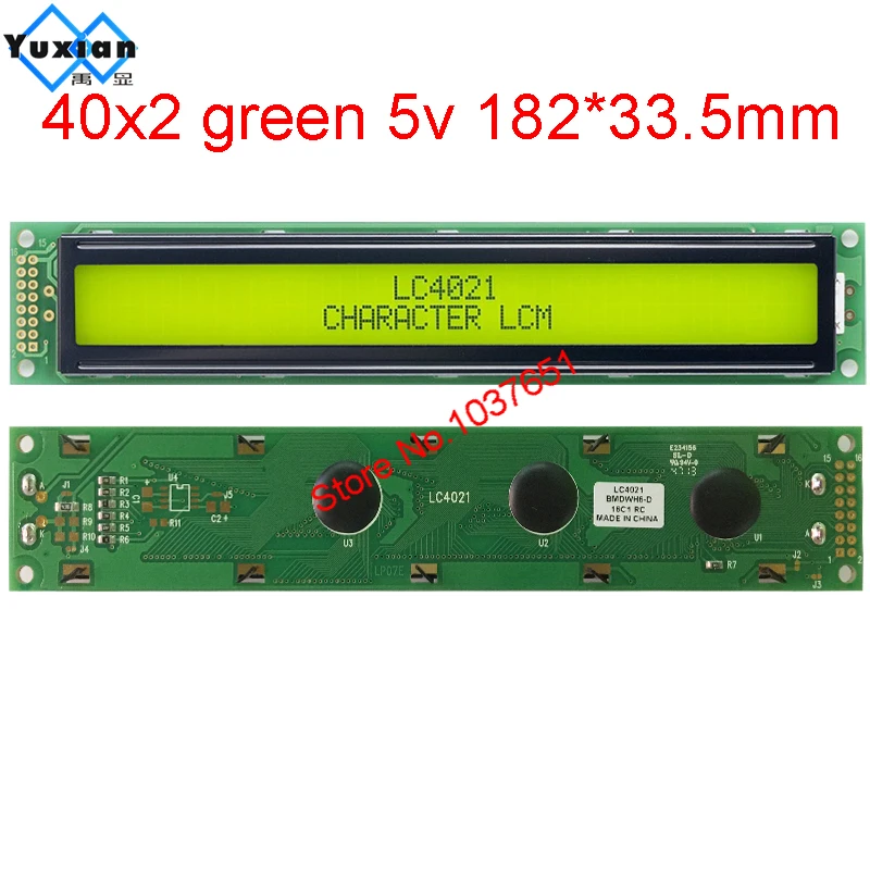 ЖК-дисплей 40*2 402 4002A символьный модуль LC4021 вместо HD44780 LMB402C PC4002-B TM402C WH4002A Бесплатная