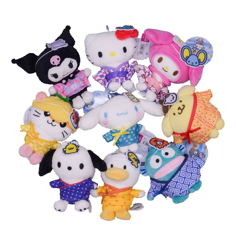

Мультяшные мягкие плюшевые животные Cinnamoroll Kuromi Melody понравико пуриновая собака аниме кавайная милая мягкая плюшевая кукла детская игрушка п...