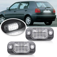 2pc led license number plate light for vw golf golf mk3 polo iii estate classic polo variant for seat coidoba 6k cordoba vario