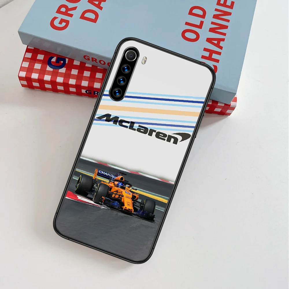 

McLaren Sport Car Luxury Cool Phone Case For Xiaomi Redmi Note 7 8 8T 9 9S 4X 7 7A 9A K30 Pro Ultra black Hoesjes Silicone Prime