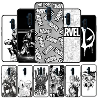 marvel black white comic silicone cover for oneplus nord ce 2 n10 n100 9 9r 8t 7t 6t 5t 8 7 6 plus pro phone case shell