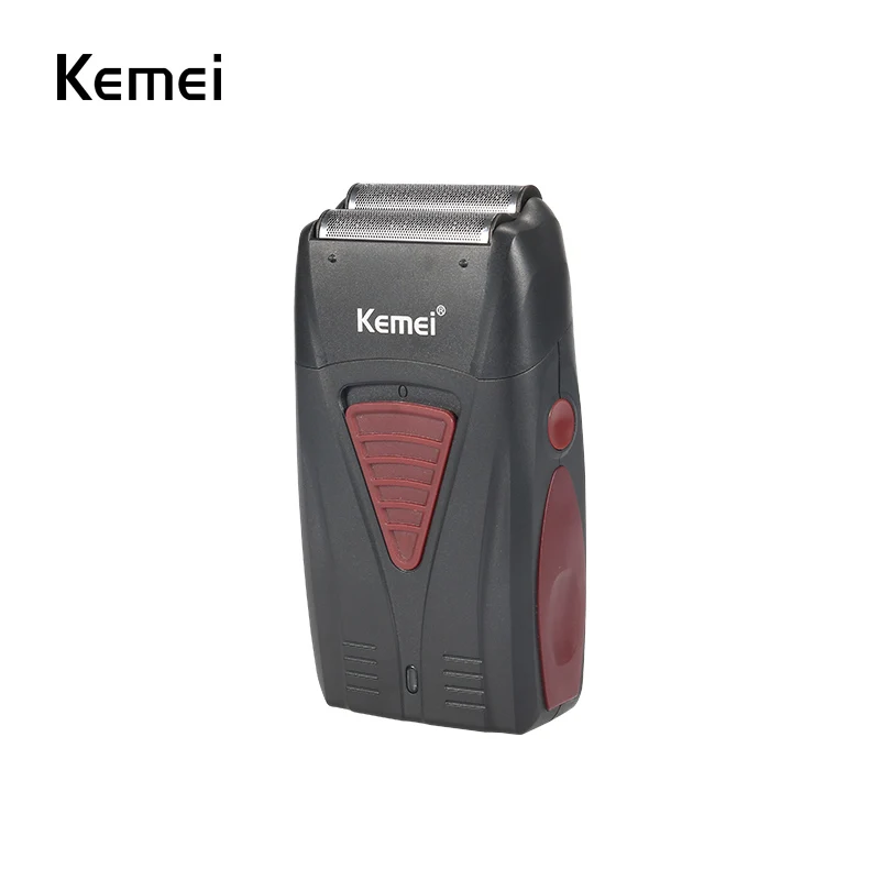 Kemei-3381 Мужская перезаряжаемая Беспроводная Бритва с двойным лезвием, поршневая борода, Бритва для мужчин, аппарат для ухода за кожей лица, парикмахерский триммер