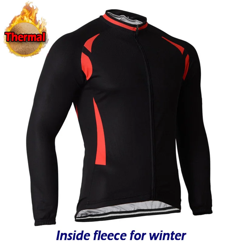 Термальная велосипедная футболка длинная рубашка зимнее теплое пальто одежда