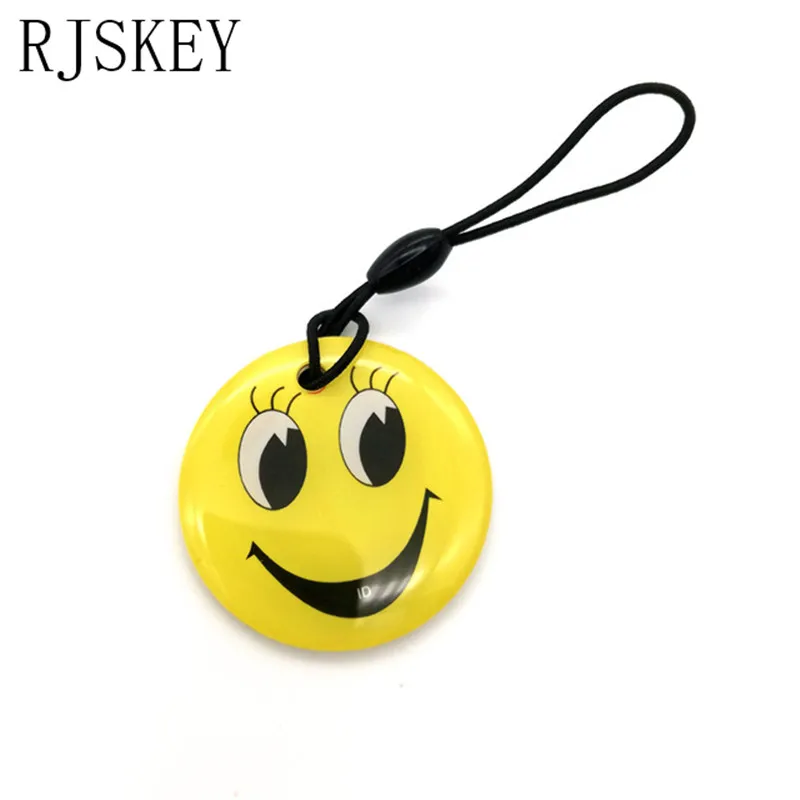 smile 1 шт./лот 125 кГц RFID T5577 Токен метка цепь для ключей брелок кольцо перезаписываемый Бланк Rfid карта значок для ID карты Копир Дубликатор Cloner - Цвет: smile