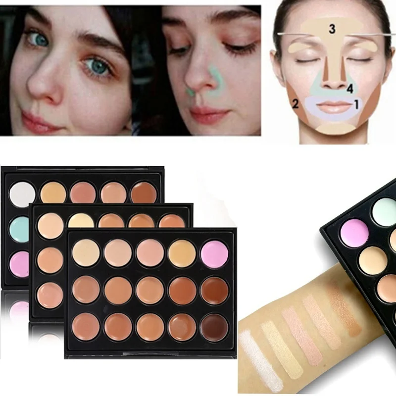 

Wholesale 15 Colors Concealer Palette Contouring Correcteur Cream Based Profesional Facial Foundation Makeup Cosmetic Maquillage