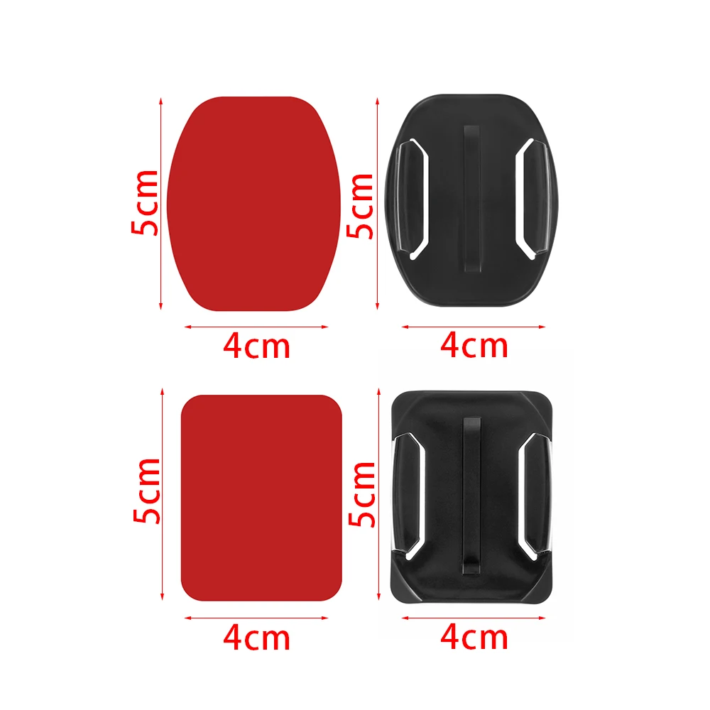 Клейкая наклейка плоские Изогнутые Крепления для камеры GoPro Hero Xiaomi Yi 4K Аксессуары