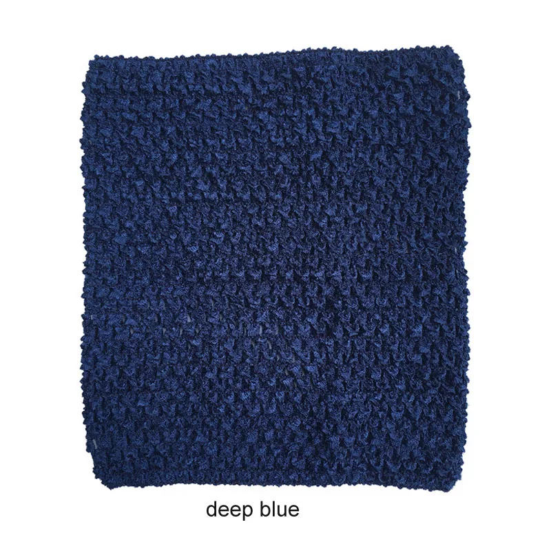 deep blue 20x23 см, топы без пятки, детское платье-пачка с обмоткой на груди, товары для рукоделия, 9 дюймов, эластичное вязаное крючком, вязанное крючком сырье, аксессуары - Цвет: deep blue