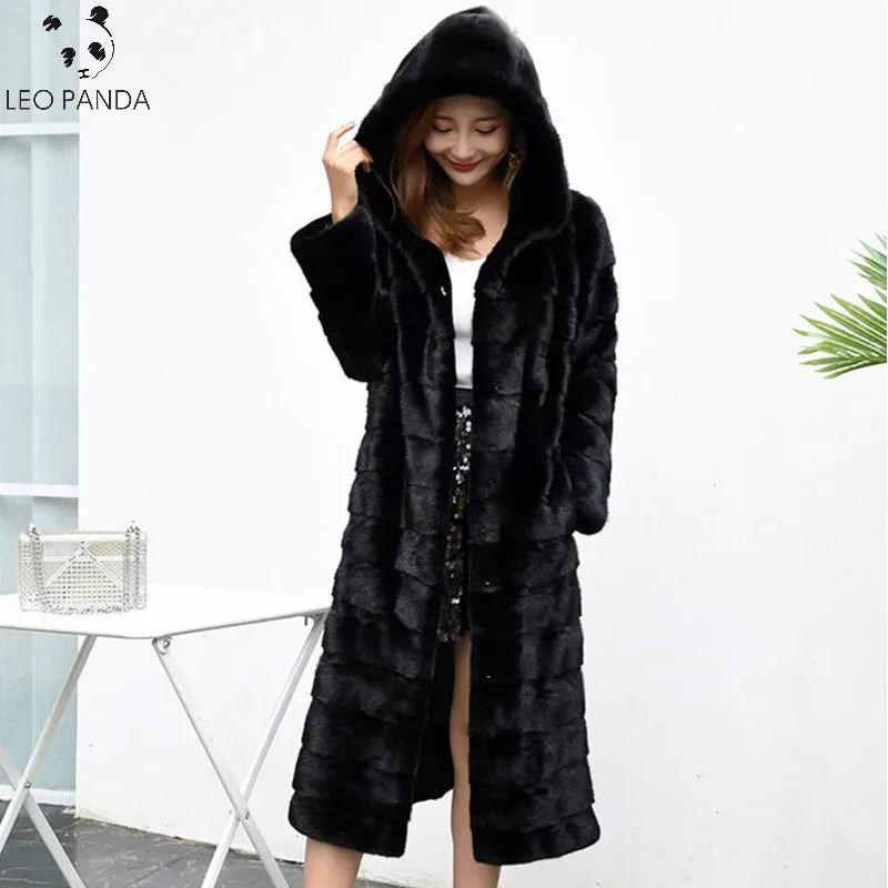 2021 новая Настоящая Натуральная натуральный кроличий мех пальто женская зимняя