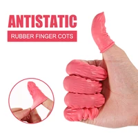 300pcs cleaning rubber disposable protector gloves finger cover fingertips latex finger cots