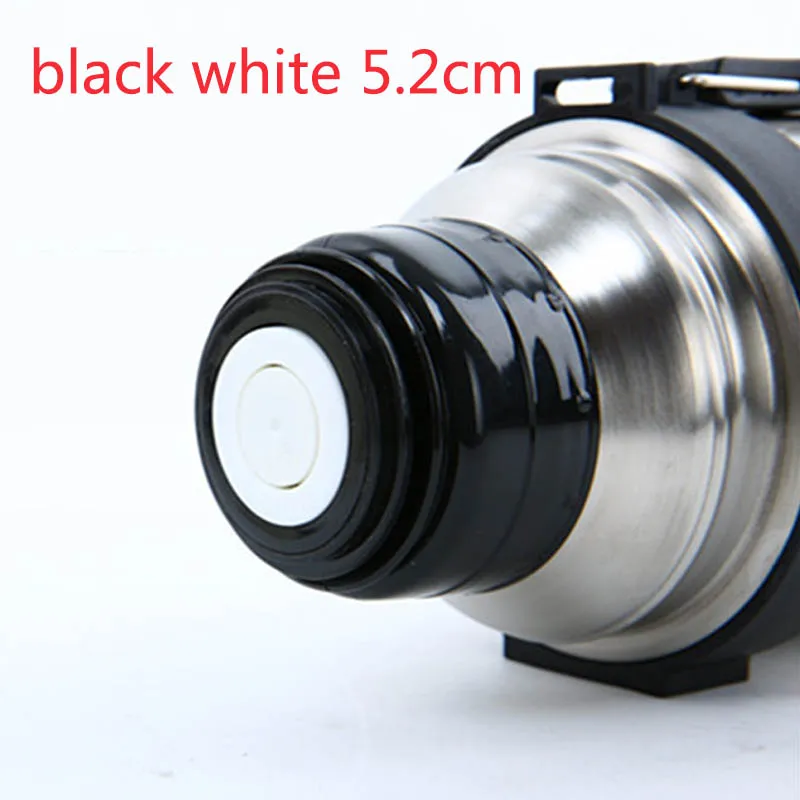 black white 5.2cm Уличная чашка для путешествий, вакуумная фляжка, крышка, универсальная посуда для напитков, кружка на выходе, фляжка в форме пули, крышка, аксессуары для термосов, пластиковая крышка термоса - Color: black white 5.2cm