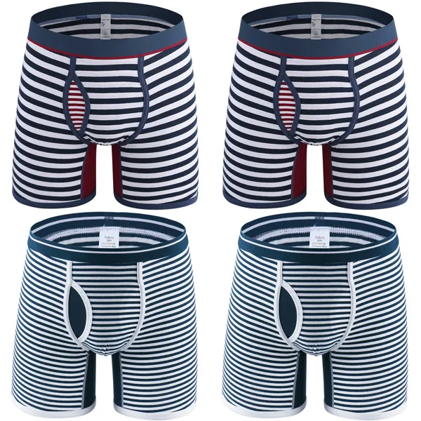 4Pcs 0710 Mix B24 4 шт./лот,, модные, нового размера плюс 6XL, толстые трусы, высокое качество, мужские большие трусы, мужские хлопковые длинные шорты-боксеры для мужчин, нижнее белье - Цвет: 4Pcs 0710 Mix B24