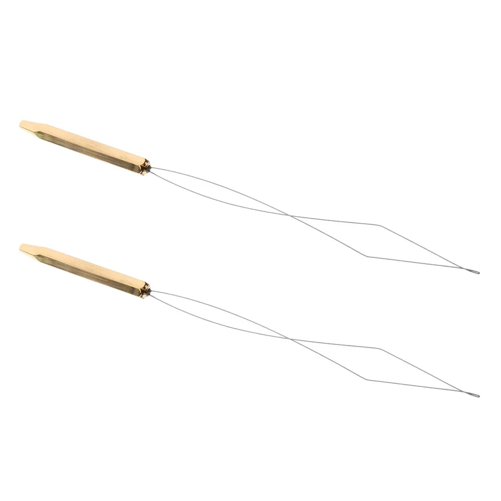 

2 Pieces Fly Tying Bobbin Threader Fishing Line Winder Fly Tying Tools
