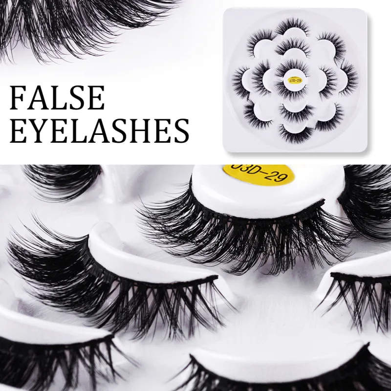 Инструменты для макияжа глаз высокого качества 7 пар пластина Лотус 3D норковые