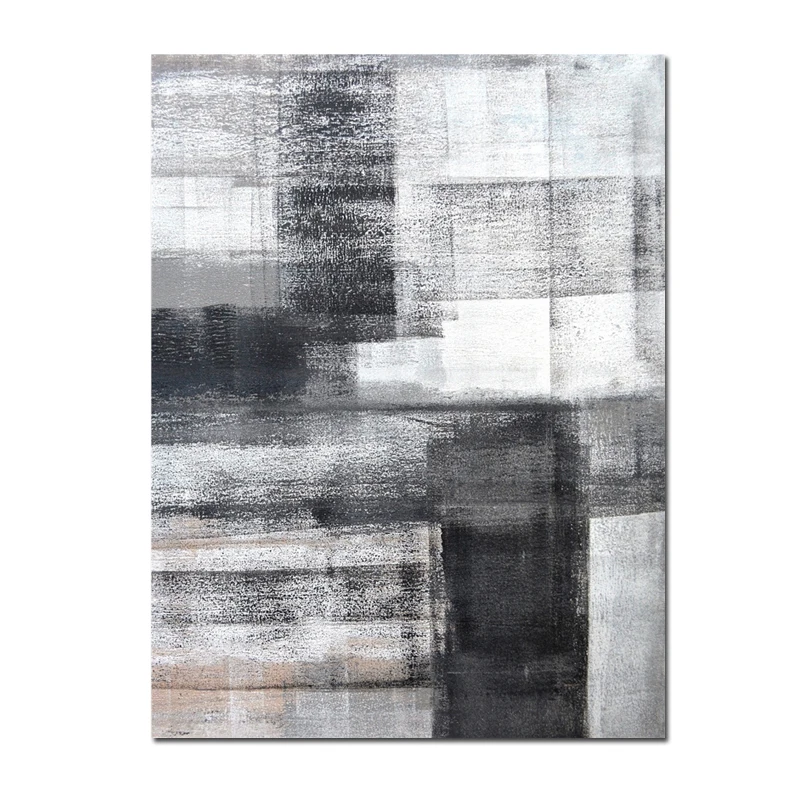 Modern Simplicity Abstract Gray Canvas Paintings Modular Pictures Wall Art Poster Living Room Decoration No Framed | Дом и сад