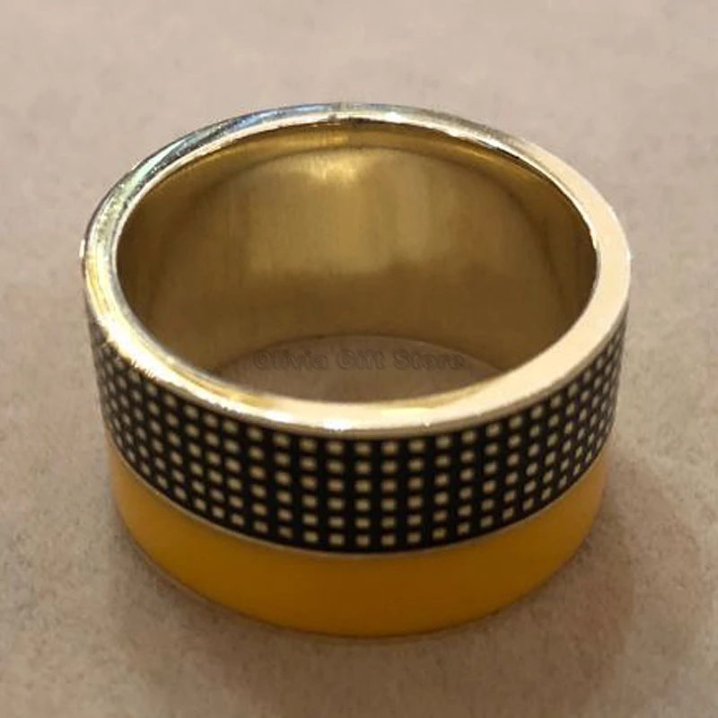 COHIBA элегантное кольцо для сигарет Позолоченное серебряное табака ювелирный