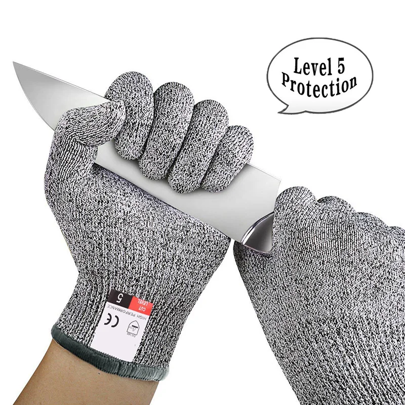 

Outdoor Hunting Cut-proof Full Finger Gloves Food Grade 5 Breathable Anti-cutting Manual Cookware Butcher Protection Hand
