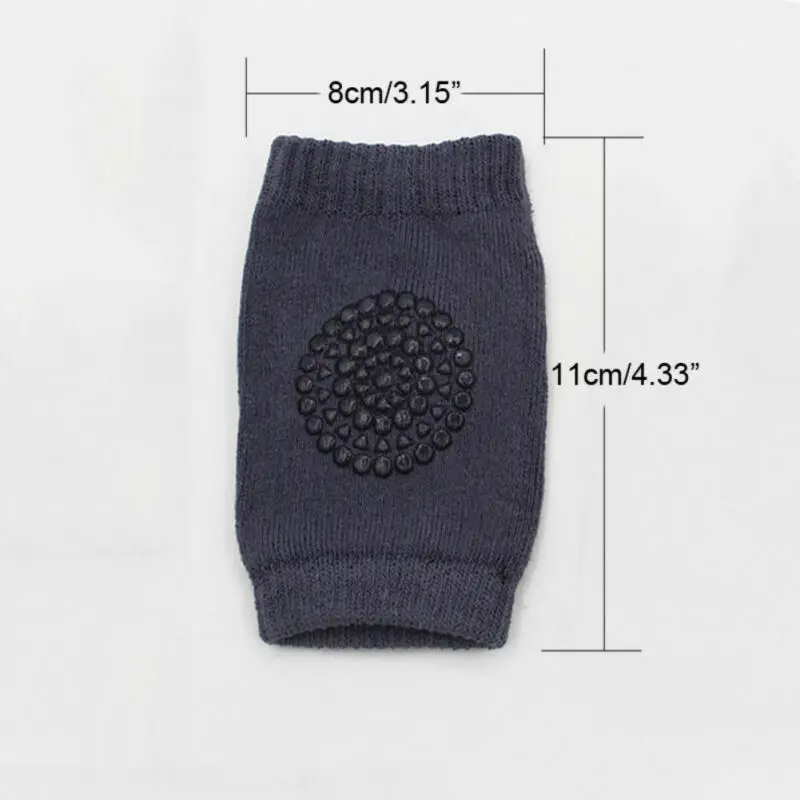 Codo antideslizante de seguridad para beb&eacute;s, rodillera para gatear, transpirable con estampado de letras, Protector de calentador para ni&ntilde;os peque&ntilde;os, 1 par-1